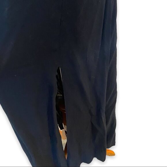 Toni Black cocktail classic slip dress Sleeveless Low Back formal Maxi Gown - Picture 9 of 10